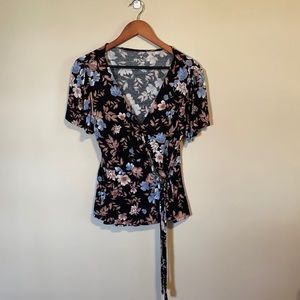 American Eagle faux wrap top